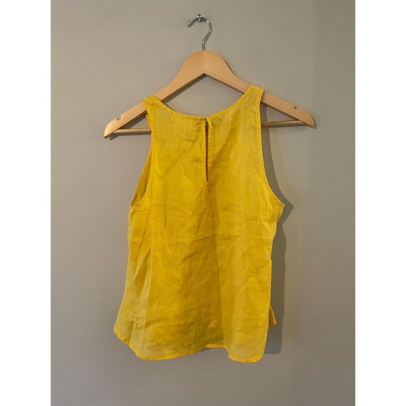 Mave Anthropologie Yellow Linen Tank Top - Picture 3 of 4